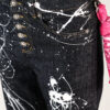 Dettaglio jeans effetto schizzi vernice